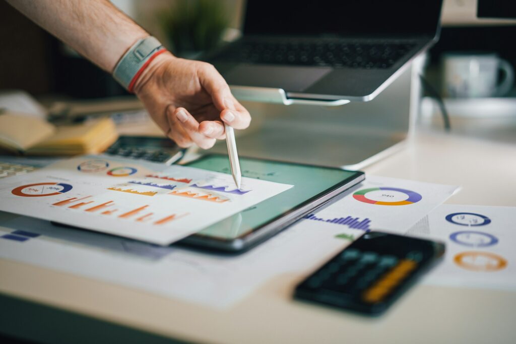 A data dashboard showing nonprofit impact metrics and analysis